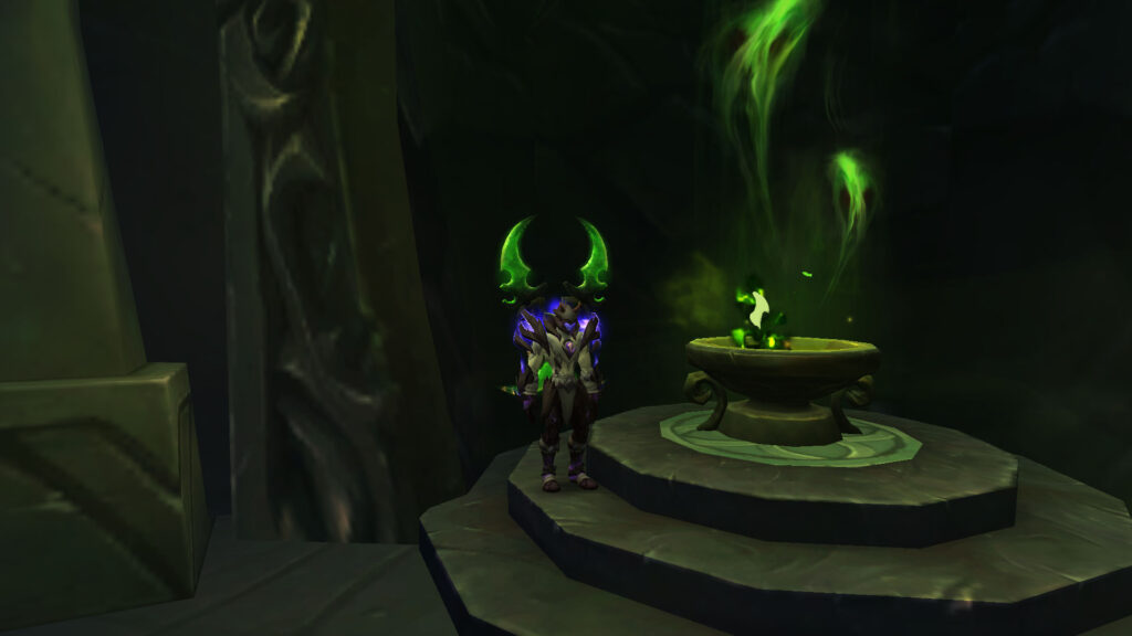 WoW the night elf and the green fire
